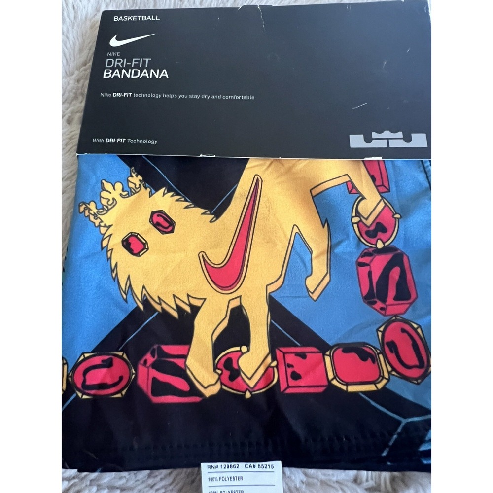 Nike De-Fit Basketball Lebron Style Tiger Print Colorful Bandana Swoosh Series